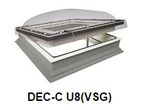 Fakro Dachfenster Rund Sicherheitsglas - Flachdachfenster DEC-C U8 (VSG) - Fensterhof
