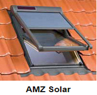 Fakro Netzmarkise AMZ Solar elektrisch Solarbetrieb - Zubehör Fakro Dachfenster
