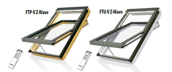 Fakro Dachfenster Z-Wave - Schwingfenster FTP-V Z-Wave - FTU-V Z-Wave - Holzfenster - Kunststofffenster - Dachflächenfenster - Netzteile